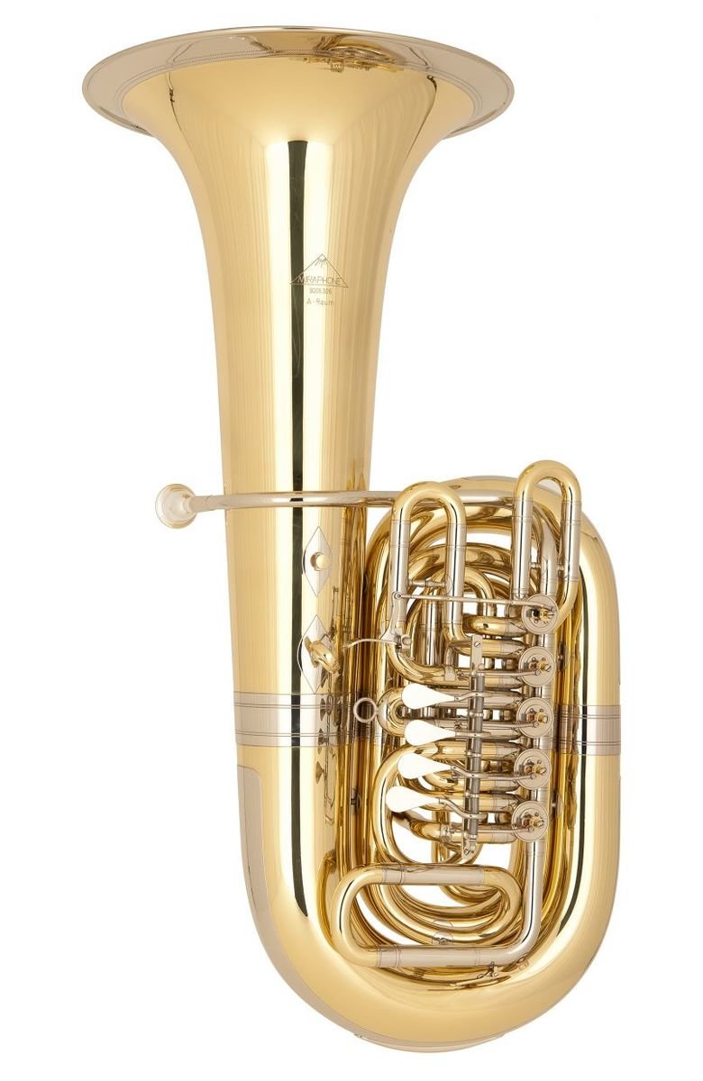 MIRAPHONE C tuba 86B mosaz, 5 ventilů Clarina